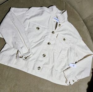 Old Navy Beige Button-Up Jacket